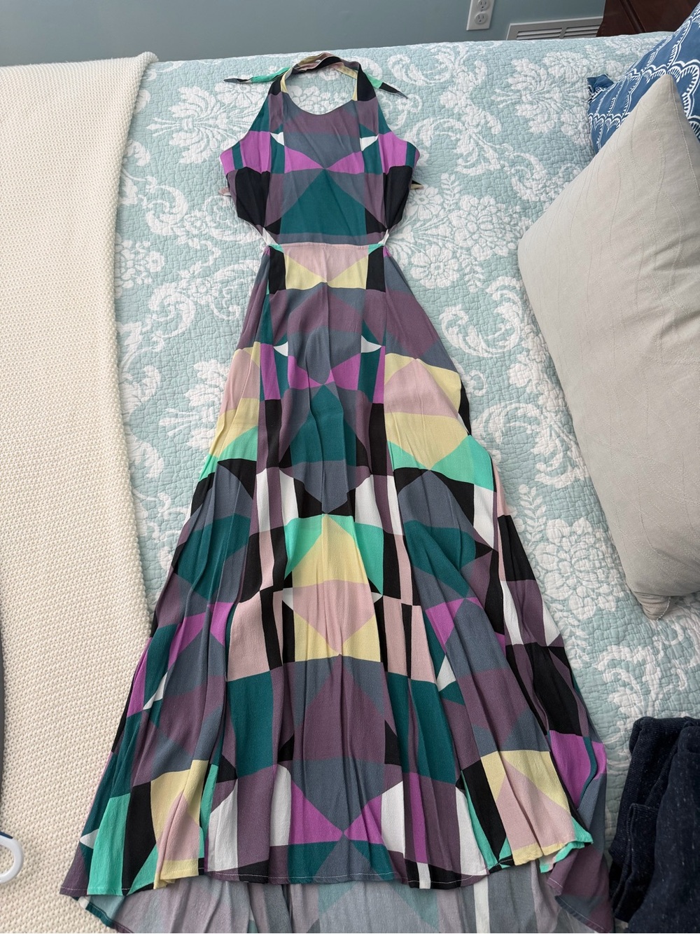 Mara Hoffman Tie Back, Cut Out, Halter Dress, size 6, $75